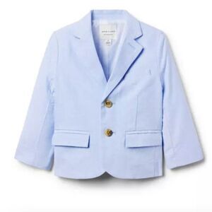 Janie and Jack 10004968 Blue tailored oxford blazer NWT